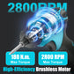 180N.m Electric Screwdriver Cordless Brushless Multi-Function 12V Drill/Driver Power Tools Two 1.3Ah Lithium-ion Batteries