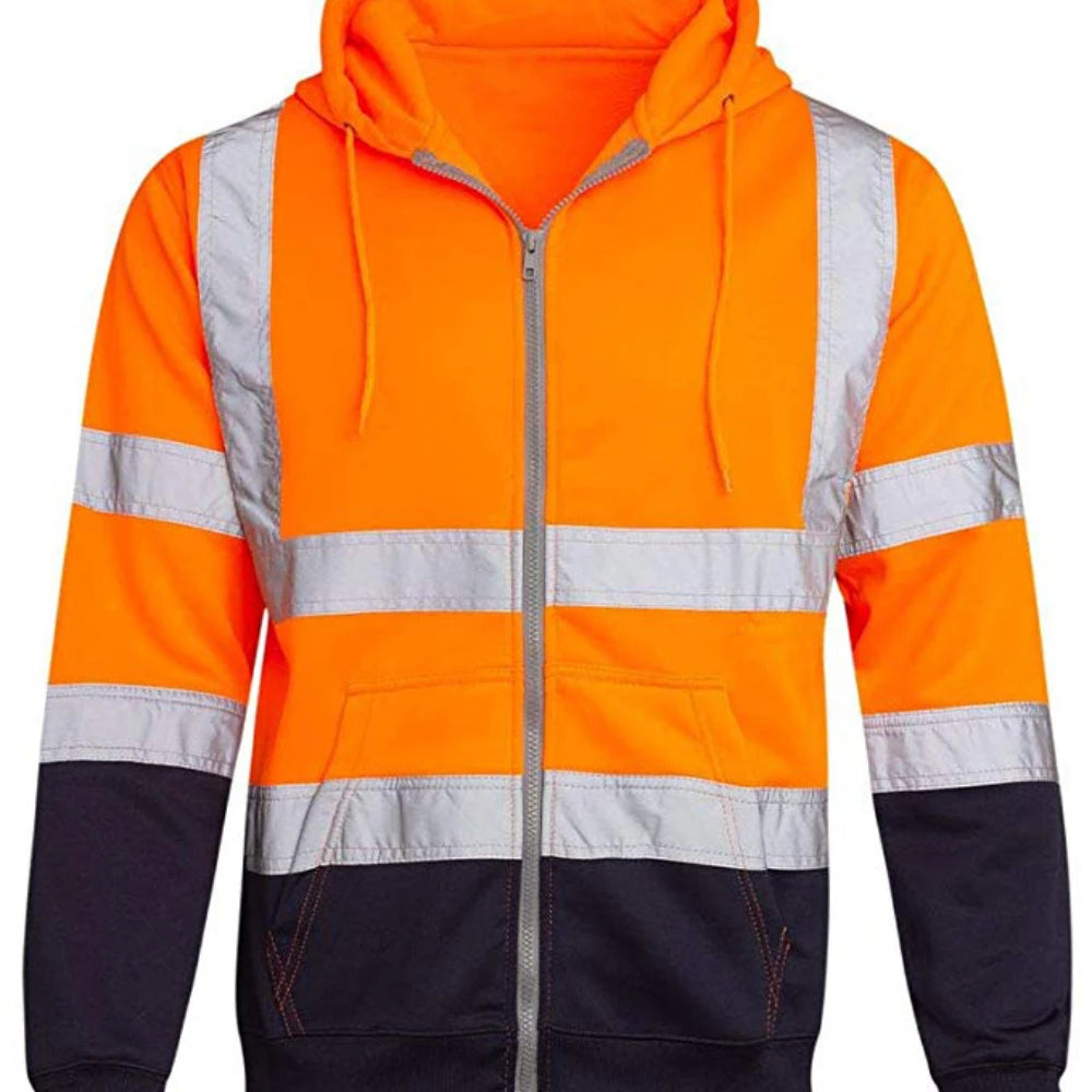 Men's reflective workwear, high-energy visible safety suit set, factory, environmental sanitation labor protection suit