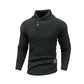 Men’s Knitted Sweater Casual Crew Neck Warm Long Sleeve Comfortable Pullover Textured Ribbed Edge High Quality Top US Size