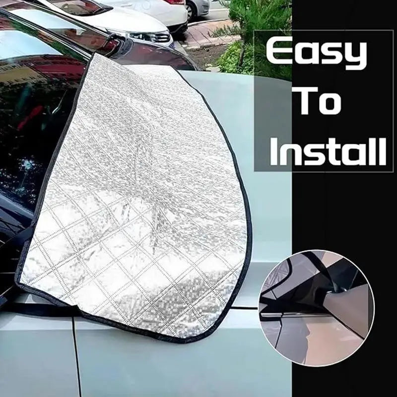 Car Windshield Cover For Ice And Snow Winter Frost Protector Silver Windshield Sun Snow Cover Winter Frost Protector For Cars