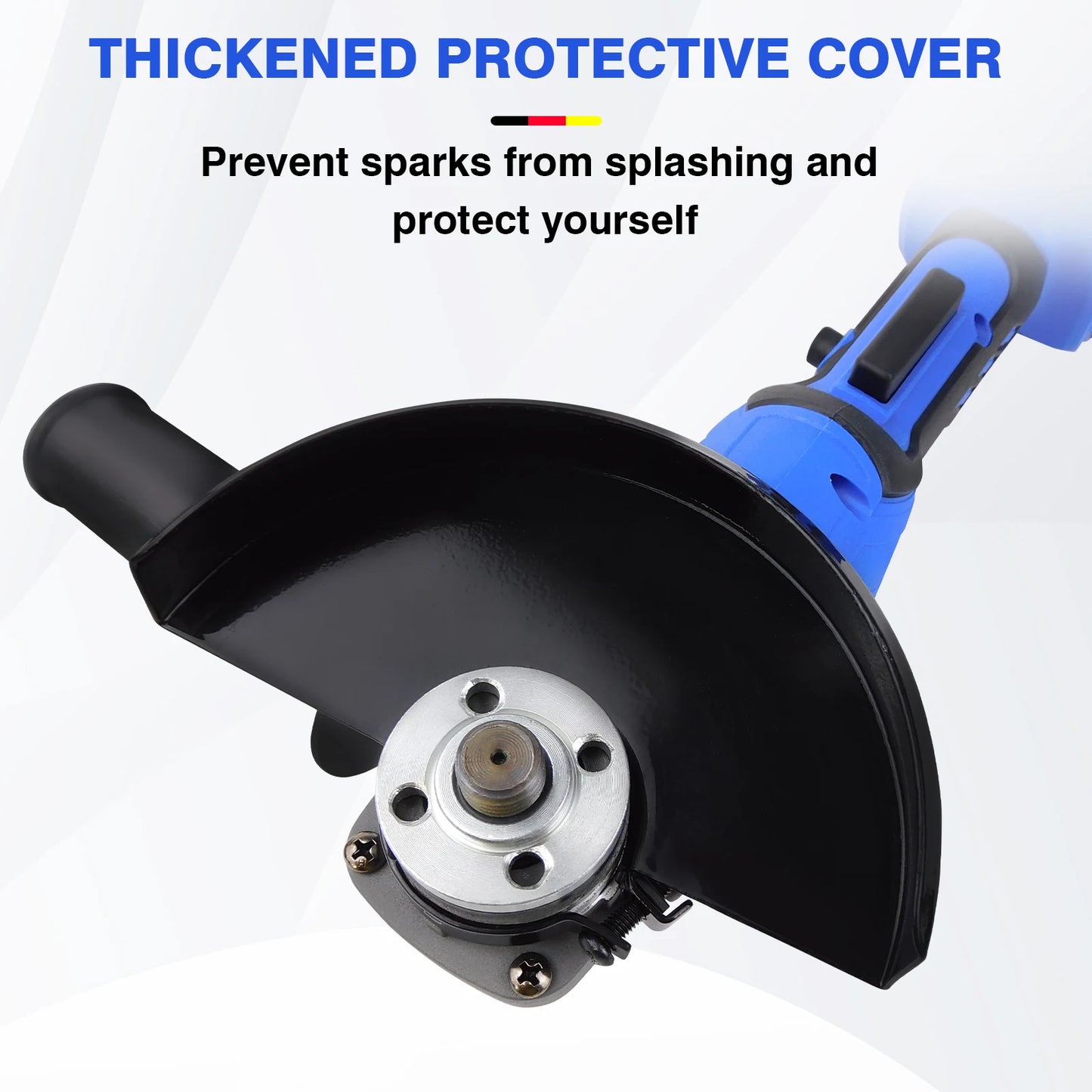 DayPlus 21V Brushless Cordless 115mm Angle Grinder,10000rpm,3.0Ah Lithium-ion Battery&Charger,3 Modes Speed,Cutting &Grinding