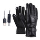 Heated Full Finger Mittens Touch Screen USB Electric Heating Gloves Ergonomics Constant Temperature for Indoor Home Outdoor