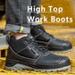 Safety Shoes Men Waterproof Work Boots Anti-smash Anti-puncture Protective Shoes Indestructible Steel Toe Boots Outdoor Sneaker