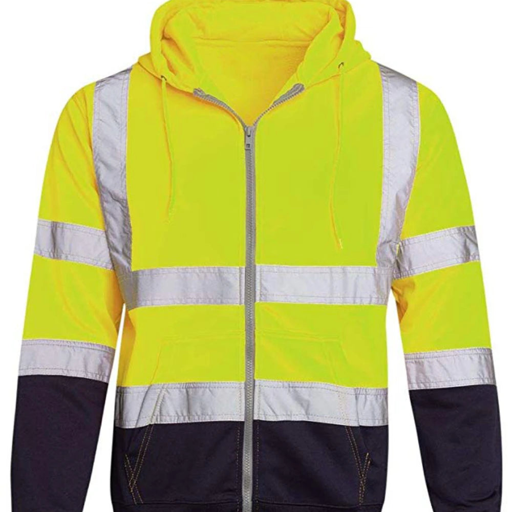 Men's reflective workwear, high-energy visible safety suit set, factory, environmental sanitation labor protection suit