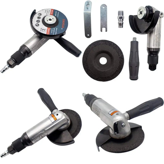 5 Inch Pneumatic Angle Grinder Polisher - 125MM 12000RPM High-Speed Air Grinding Machine for Polishing and Grinding