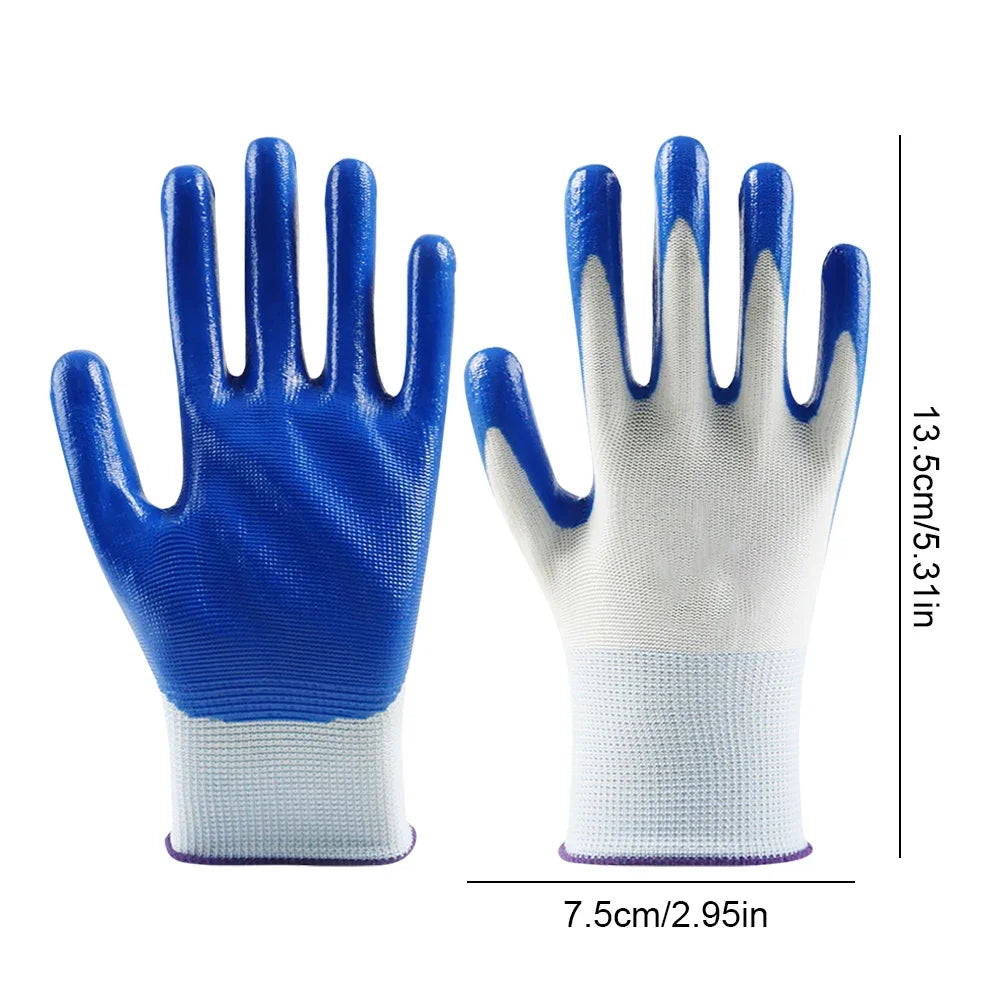 1-20Pairs Nitrile Gloves Safety Industrial Labor Work Gloves Wear-resistant Working Protective Gloves for Hands Protection