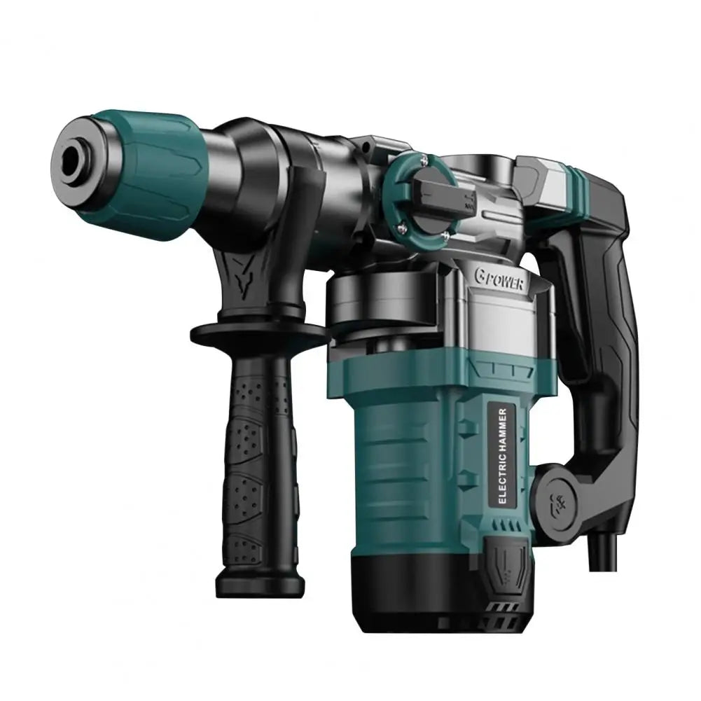 3 in 1 Hammer Drill, 1-1/4 Inch 13 Amp Heavy Duty Rotary Hammer Drill with Safety Clutch Power Tools with Chisels and Drill Bits