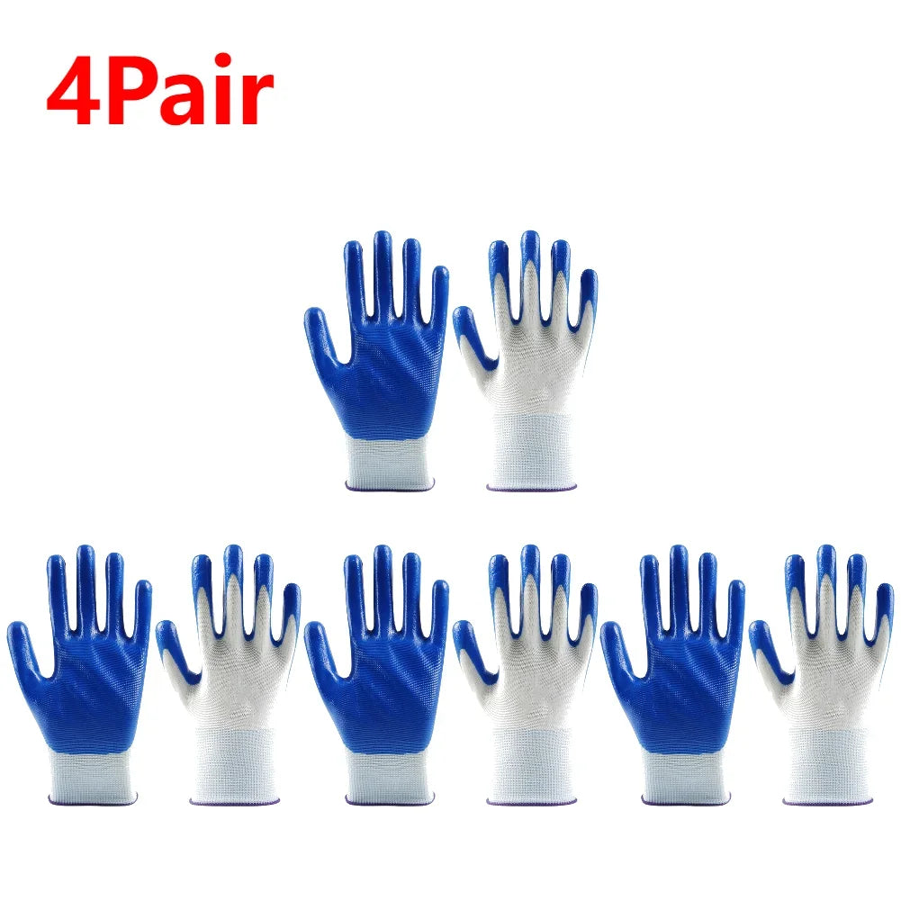 1-20Pairs Nitrile Gloves Safety Industrial Labor Work Gloves Wear-resistant Working Protective Gloves for Hands Protection