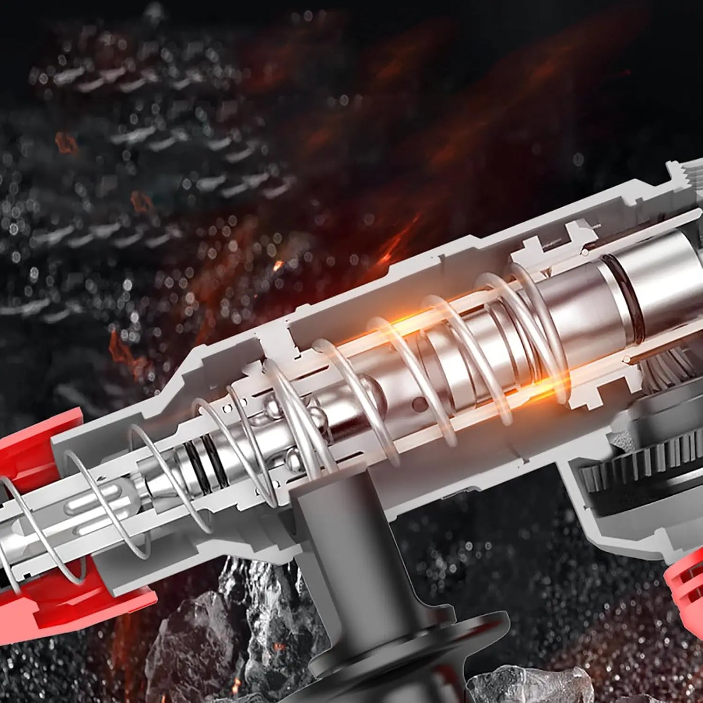 Rotary Hammer Drill with Safety Clutch, 1100 RPM AC Corded Rotomartillo for Concrete - Including 6 Drill Bits,Carbon Brush,Carry