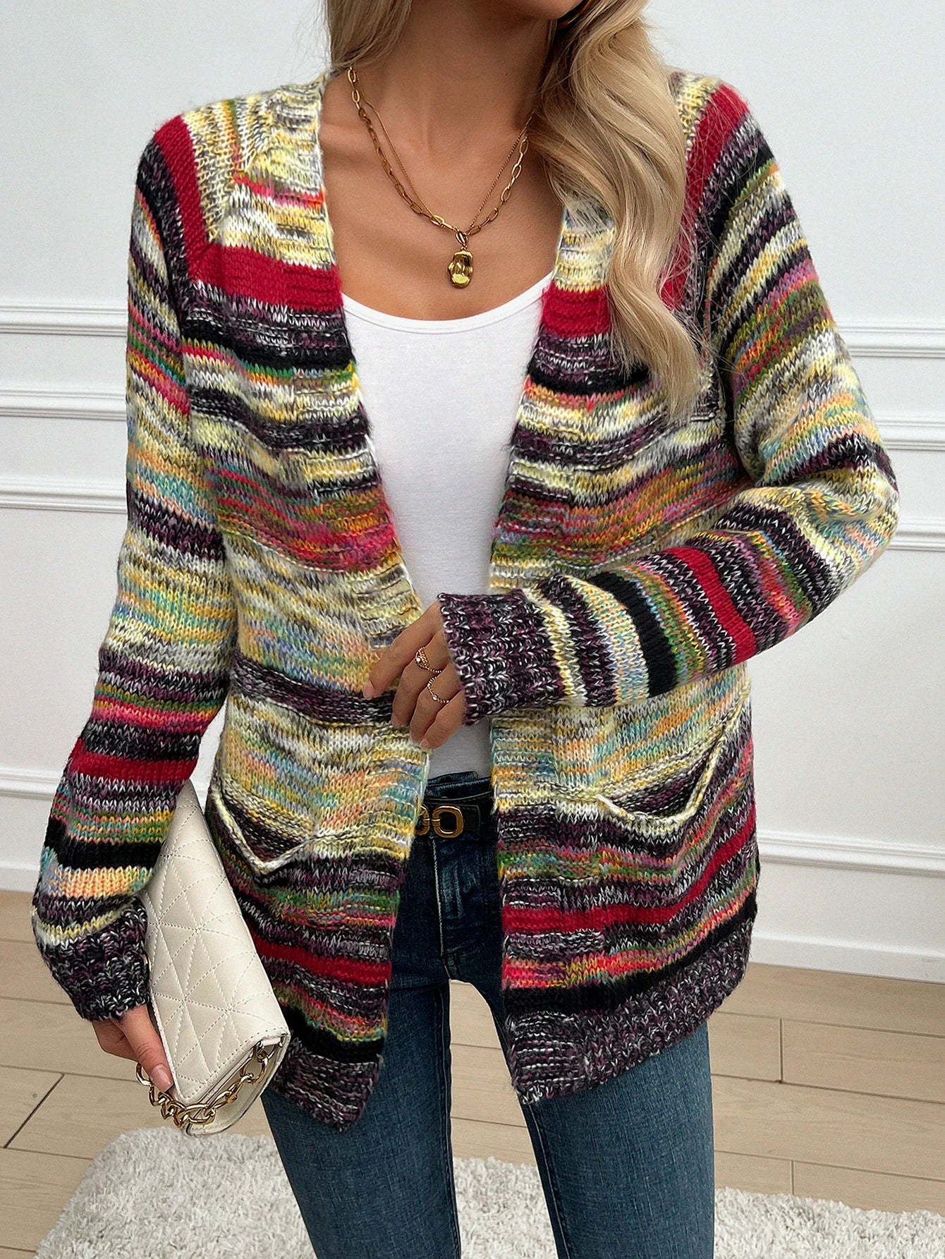 Sweater Knitted Cardigan Thin Loose Jacket For Women 2024 Korean Casual Y2k Crop Clothes Elegant Female Clothing Fashion Top