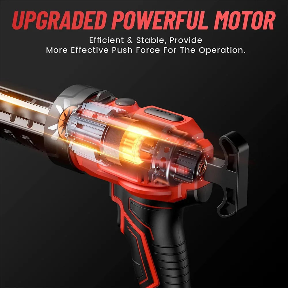 Seesii Cordless Caulking Gun 20V Electric Adhesive Gun 300ml Battery for Cement Glass Filling Sealing Power Tool Kits for Makita