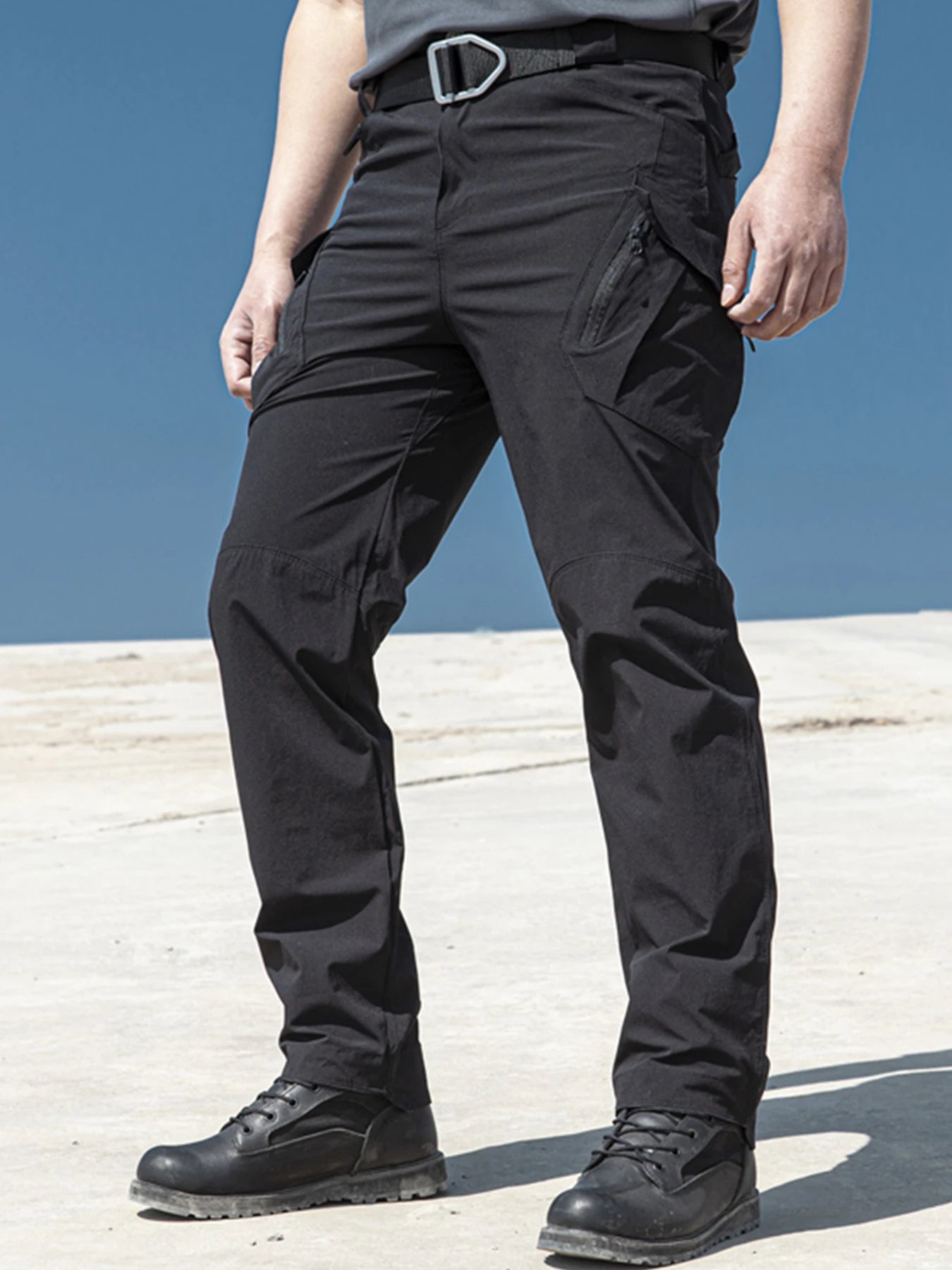 Men's Cargo Pants Multi Pockets Work Trousers Casual Tactical Pants Male Outwear Straight Autumn Winter Wear-resisting Trousers
