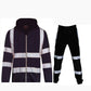Men's reflective workwear, high-energy visible safety suit set, factory, environmental sanitation labor protection suit