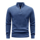 Men's Sweater Spring Outer Wear Quarter Zip Sweaters Polo Zip Pullover Cable Knit Mock Neck Turtleneck Top US Size