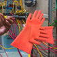 Red Electrician Insulating Gloves Rubber Withstanding Voltage 220V Work Safe Gloves 5KV Industrial Insulation Mittens