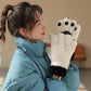 Cute Plush Thick Bear Paw Warm Gloves Claw Paw Plush Mittens Women JK Gloves Winter Outdoor Cosplay Gloves Couple Accessories
