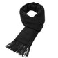 2025 Solid Color Imitation Cashmere Scarf for Autumn Winter Thick Long Fringe Shawl Unisex Versatile Wrap Casual Formal Wear