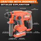 Superpan cordless rotary hammer Impact drill Portable 20V Tool Set with Battery for Electric Drill