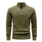Men's Sweater Spring Outer Wear Quarter Zip Sweaters Polo Zip Pullover Cable Knit Mock Neck Turtleneck Top US Size