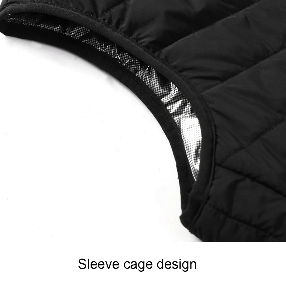 Intelligent Heated Vest Men Women USB Electric Thermal Warm Clothes 9 Areas Zone for Outdoor Hunting for Sports Hiking Oversized