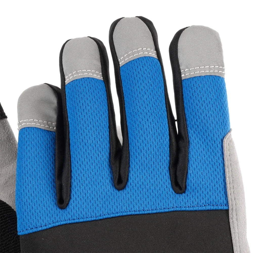 Heavy Duty Anti Vibration Outdoor Work Gloves Touchscreen Compatible Breathable Spandex Reflective Material Extra Padding