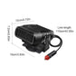 12V/24V Car Windshield Defogger Defroster 2 in 1 Defogging Defrosting Heating Fan 360 Degree Rotating Anti-Fog Automobile Heater