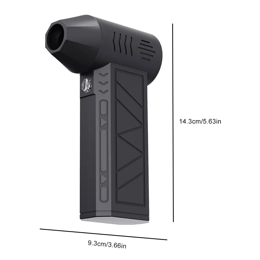 Multipurpose Jet Fan with Flashlight Jet Dry Blower 3 Speeds Leaf Blower Cordless for Cars Computer Keyboards and Outdoor Use