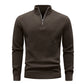 Men's Sweater Spring Outer Wear Quarter Zip Sweaters Polo Zip Pullover Cable Knit Mock Neck Turtleneck Top US Size