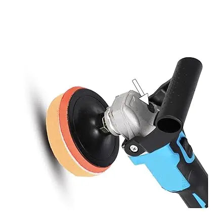Brushless Angle Grinder 1600W Variable Speed Car Polisher for 18V Battery - Wet Polishing and Waxing Machine with Two Batteries