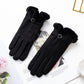 Fashion Winter Women Gloves Keep Warm Suede Mittens Touch Screen Windproof Full Finger Ladies Outdoor Sport Female Gloves