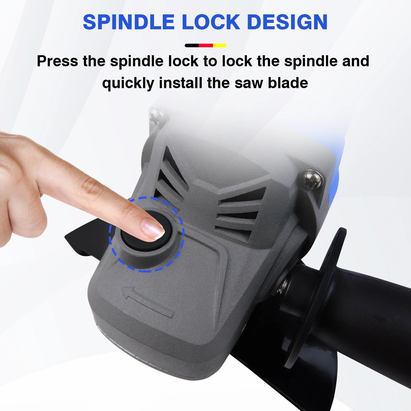 DayPlus 21V Brushless Cordless 115mm Angle Grinder,10000rpm,3.0Ah Lithium-ion Battery&Charger,3 Modes Speed,Cutting &Grinding