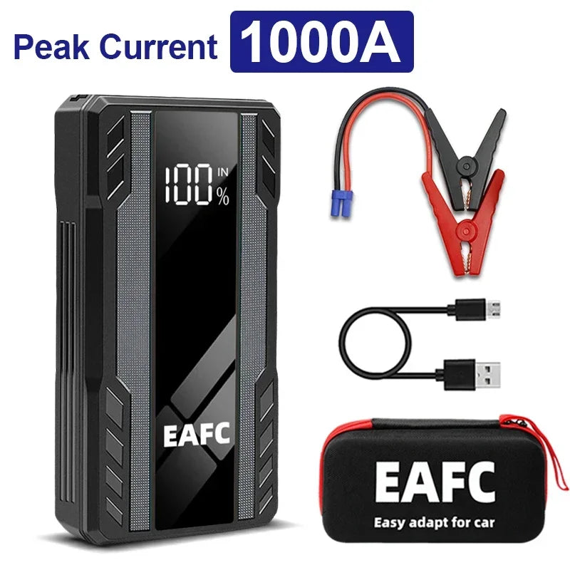 2000A Car Jump Starter Power Bank 12V Output Portable Emergency Start-up Charger 1000A for Cars Booster Battery Starting Device