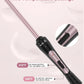 3/8 Inch Tourmaline Ceramic Curling Wand, Small Curling Iron for Short & Long Hair, 30S Instant Heat Up, 2 Temperature Settings,