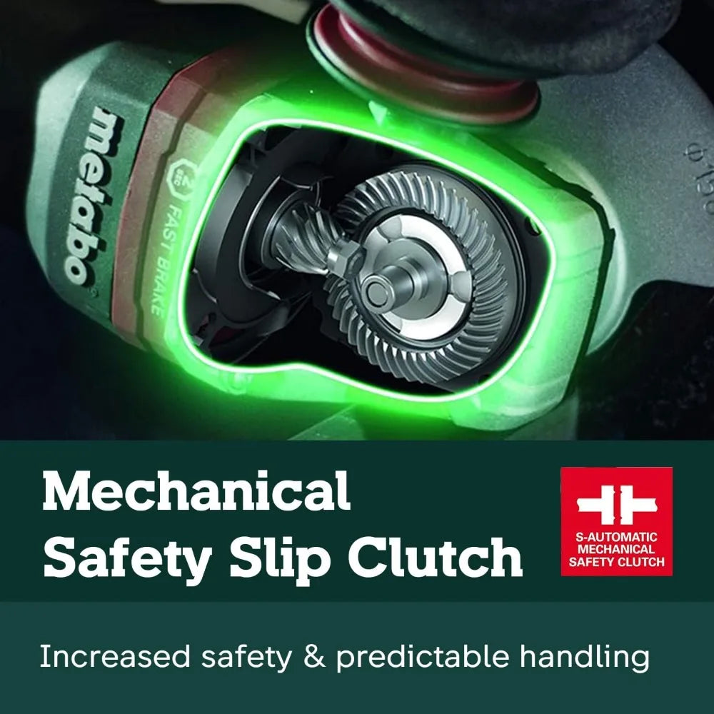 High Torque 13.5 Amp 2,800-9,600 RPM Lock-On Angle Grinder with Electronics and Long-Lasting Performance