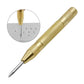 Step Drill Bit Set 5-Piece Titanium-Coated High Speed Steel with Automatic Center Punch for Drilling Sheet Metal Step Drill Bit