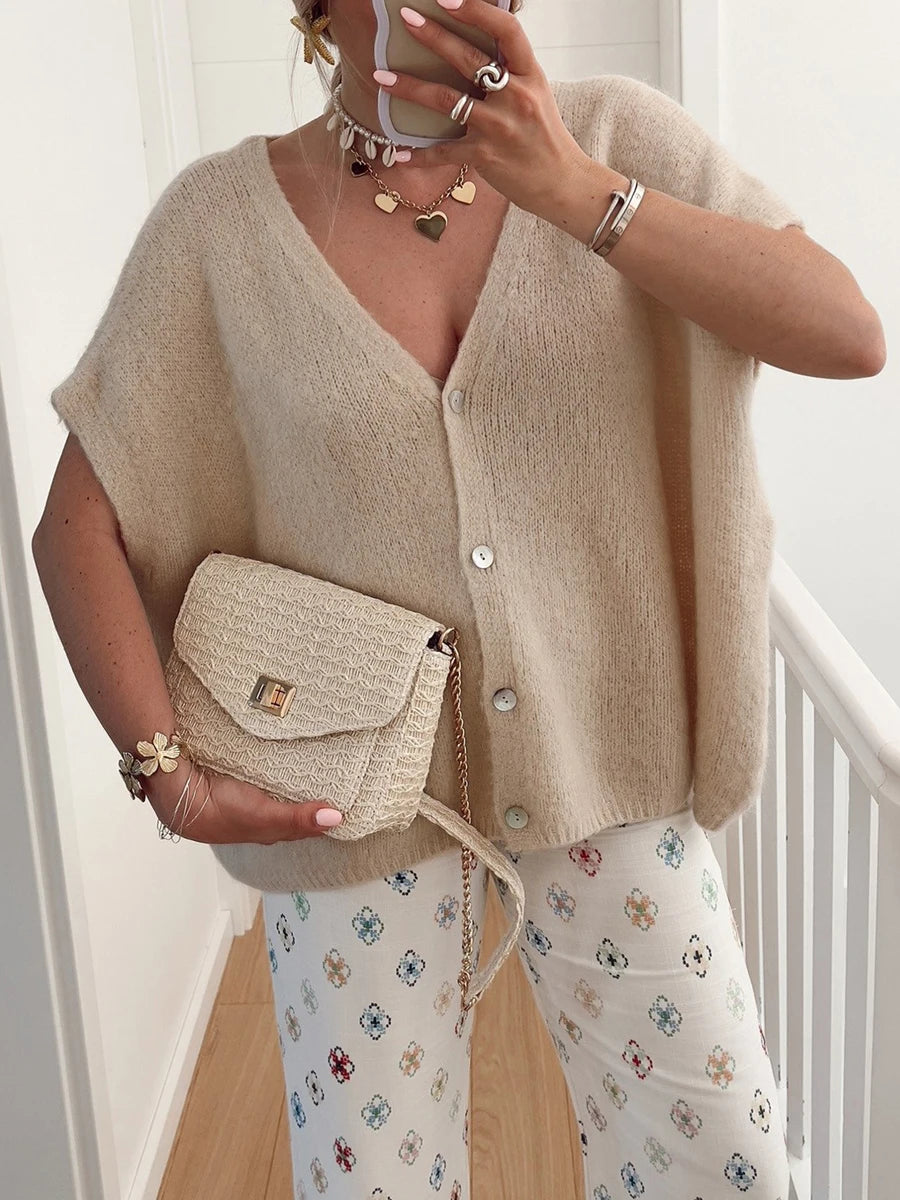 Women s Oversized Knit Cardigan with Pockets Long Sleeve Open Front Chunky Sweater Coat Warm Winter Outwear