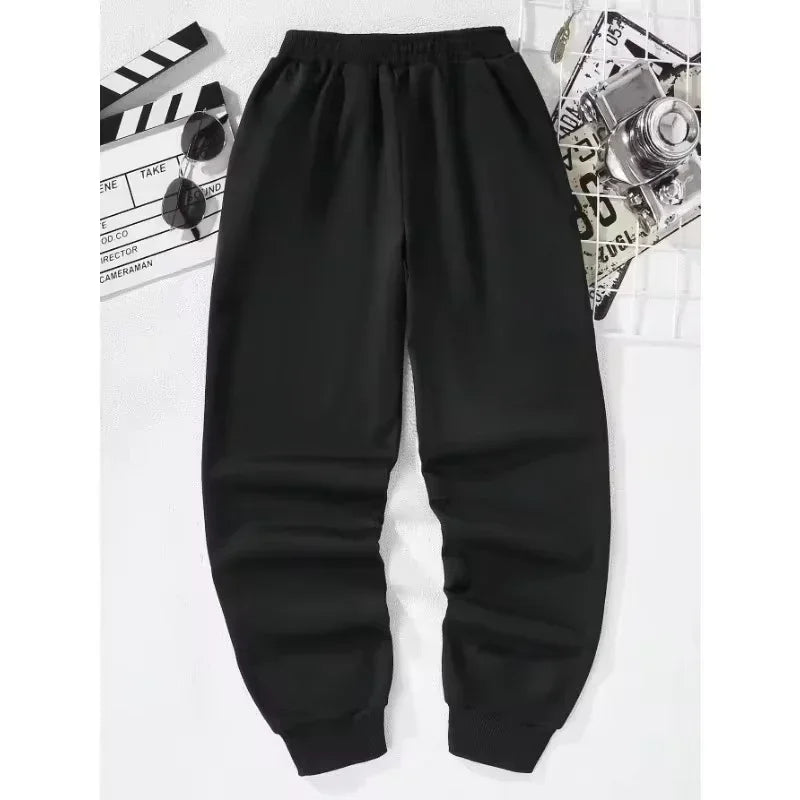 2025 Men's trendy sweatPants Autumn/Winter New  Jogging Trousers Fitness Loose Fit Clothing Solid Color warm Streetwear Pants