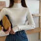 2025 Knit Jumpers Top Chic Autumn Winter Sweater Pullovers Women Long Sleeve Casual Turtleneck Warm Basic Sweater