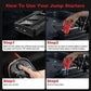 2000A Car Jump Starter Power Bank 12V Output Portable Emergency Start-up Charger 1000A for Cars Booster Battery Starting Device