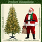 6FT/6.23FT -Christmas Decoration,Pre-Lit Artificial Christmas Tree, Suitable For Indoor,Home, Holiday,  Kitchen,DIY,  Party Use.