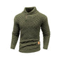 Men’s Knitted Sweater Casual Crew Neck Warm Long Sleeve Comfortable Pullover Textured Ribbed Edge High Quality Top US Size