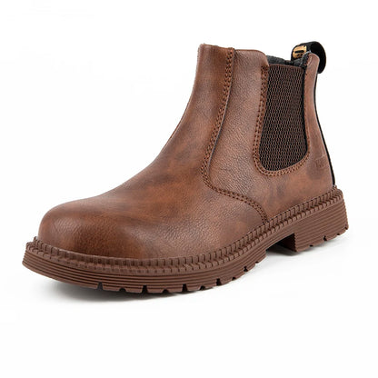 Safety Shoes Men's Work Steel Toe Caps Boots Male Indestructible Protective Shoes Puncture-Proof Security Footwear Work Boots