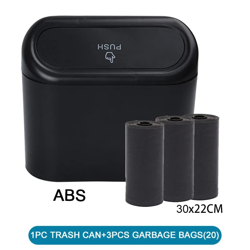 Car Trash Can (with Lid) Contains 60 (300) Garbage Bags, Small Car Trash Can, Leak-proof Mini Car Accessories 2026