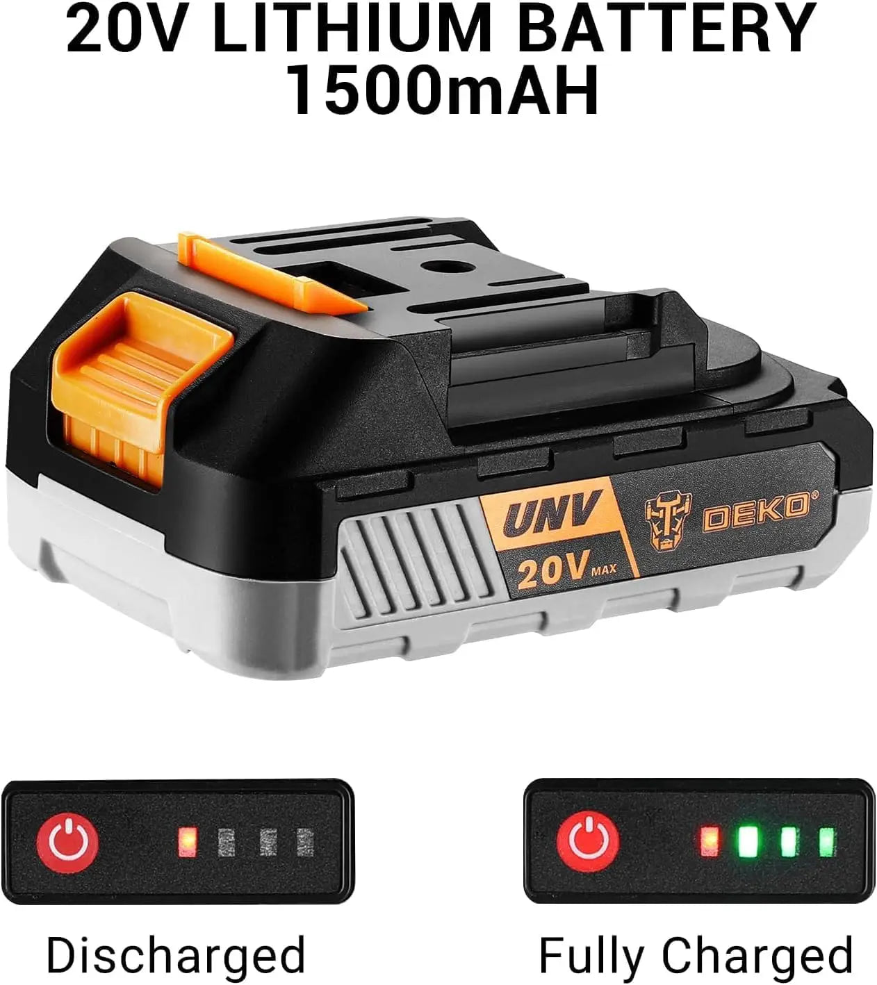 DEKO Cordless Drill 20V Electric Power Drill Set Drills Cordless with Battery and Charger Drill Driver Power Drill Cordless