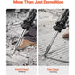 VEVOR 3500W Electric Demolition Hammer, 1900 BPM Durable Jack Hammer, Concrete Breaker with 2 Chisels, Gloves, and a 360° Rotata
