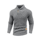 Men’s Knitted Sweater Casual Crew Neck Warm Long Sleeve Comfortable Pullover Textured Ribbed Edge High Quality Top US Size