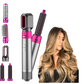 5-in-1 Hair Airflow Curler Dryer Brush – Electric Blow Dryer & Curling Wand Styling Kit for Women