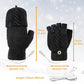 Winter USB Heated Gloves Fingerless Knitted Mittens Adjustable Electric Heated Gloves Cycling Skiing Gloves For Women & Men