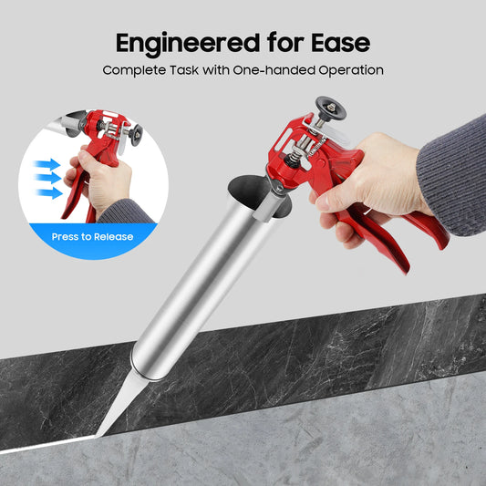 Portable Cement Wall Sewing Gun Stainless steel Hand Caulking Gun Mortar Applicator Sprayer Grout for Joint Filling