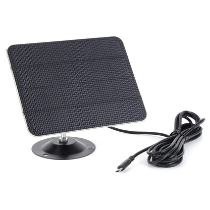6-3W Solar Panel for Ring Doorbell IP65 Waterproof Solar Charger 360° Adjustable Wall Mount for Ring Video Doorbell 4 3 3 Plus 2